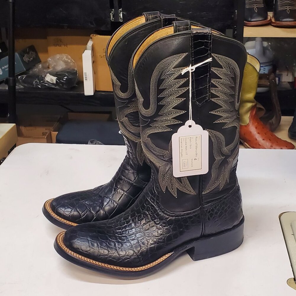 RIOS of MERCEDES!!!! Size 4 Women's American Alligator Custom